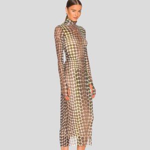 AFRM Shailene Dress in Abstract Neon Dot